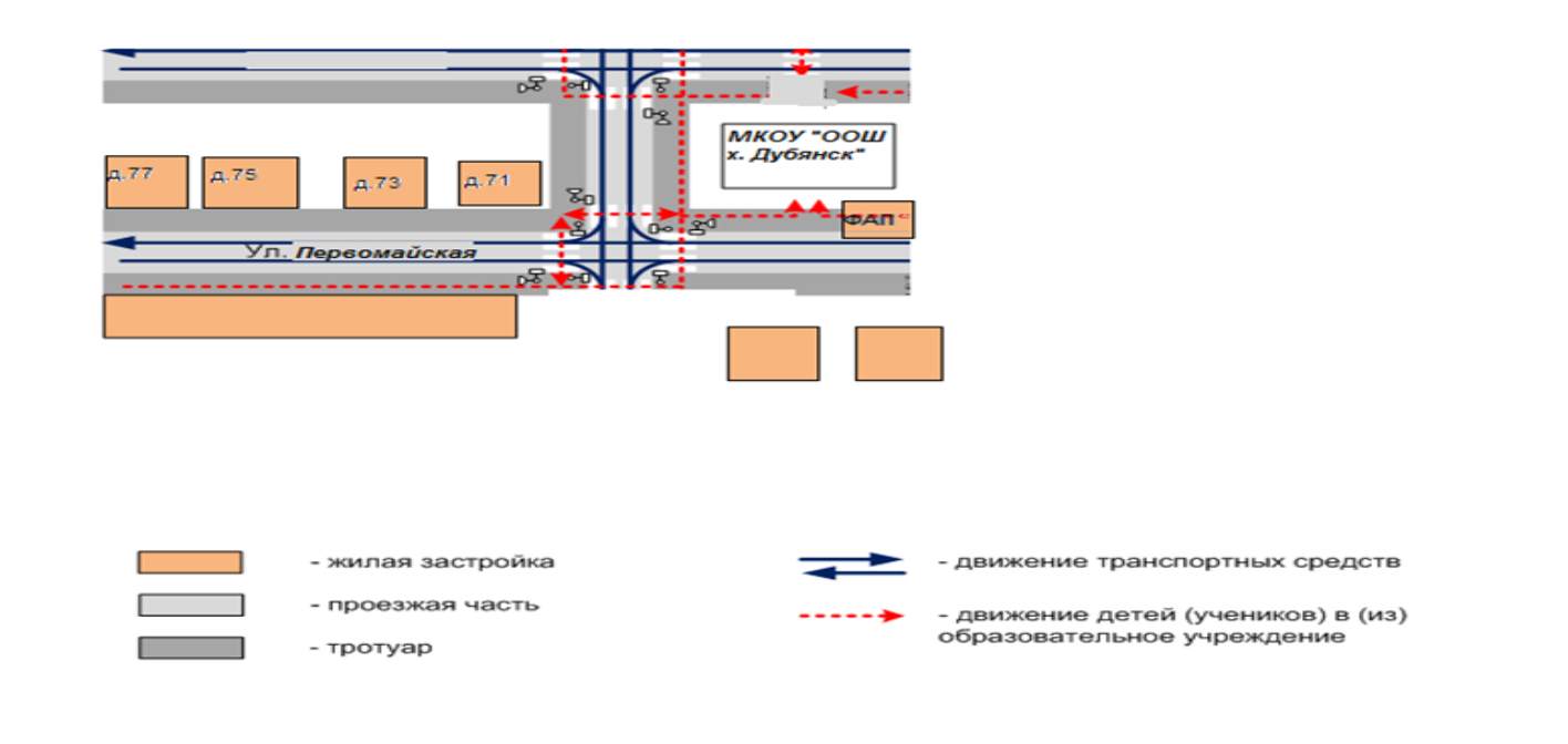 Схема проезда к школе